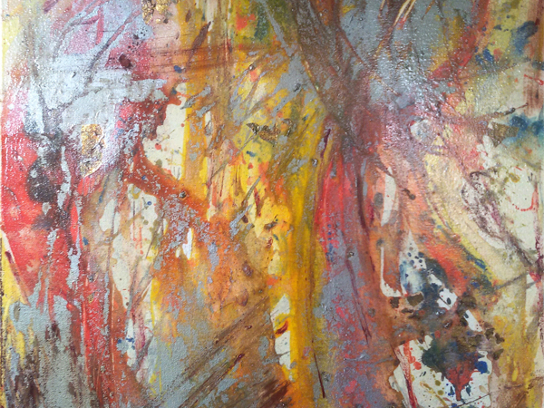  Quadri Pop Art di Carla Bertoli - TREES IN THE WIND - Tecnica Mista 50x70 - 2013